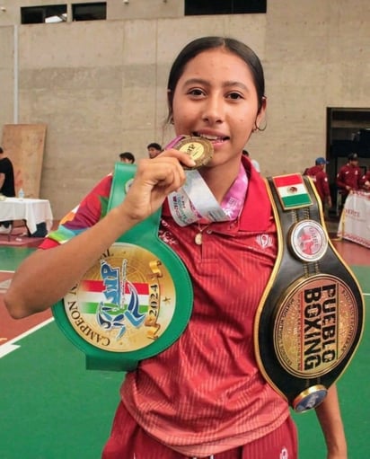 Monarca. Melanie Camila Martínez conquistó el campeonato de box de los Juegos Nacionales Populares.