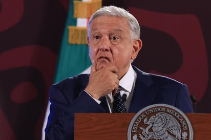 AMLO en su reciente conferencia mañanera.