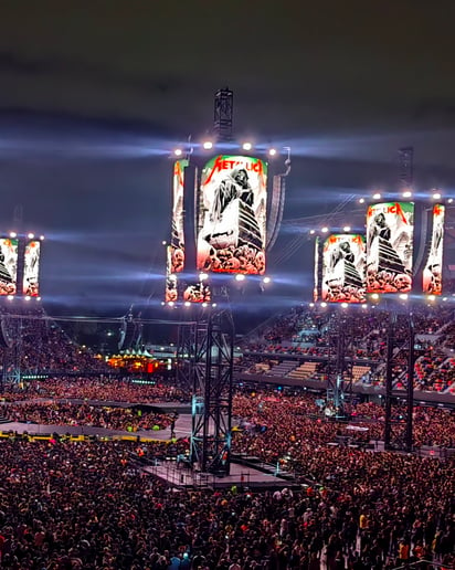 El increíble escenario en donde Metallica firmó un gran concierto.