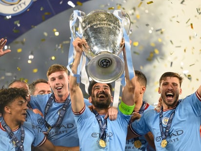 El Manchester City de la temporada 2022/2023, el cual levantó la orejona y coronó el triplete.