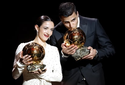 Rodri y Bonmatí, ganadores del Balón de Oro de este año.