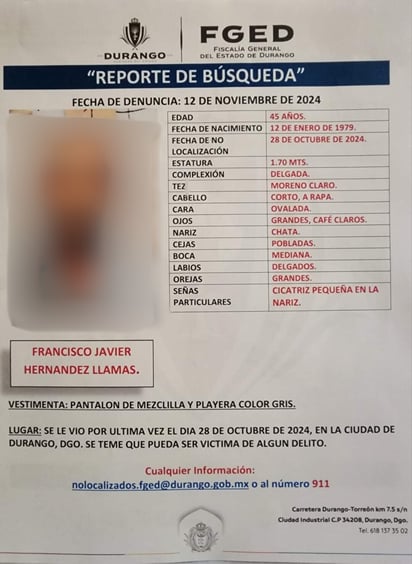 Hecho. Una persona del sexo masculino fue encontrada sin vida y con huellas de tortura en la carretera de cuota Durango-Gómez Palacio.