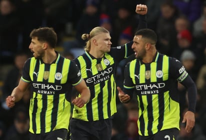 Erling Haaland celebrando su reencuentro con el gol.