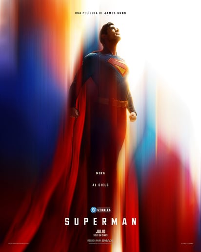 Este es el primer póster oficial de 'Superman'.