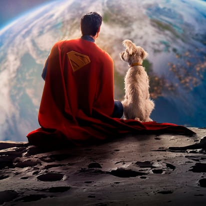 Una de las primeras imágenes oficiales de Superman y Krypto, su perro.