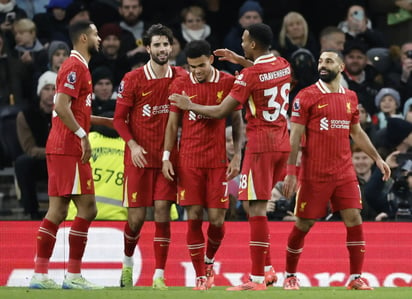 El Liverpool se encuentra actualmente en la cima de la tabla, y busca acabar con la hegemonía del Manchester City.