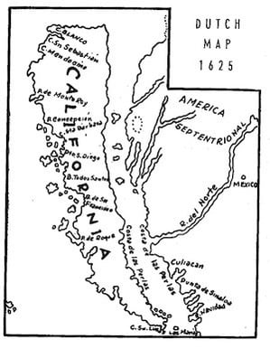 Incluso, en los mapas de la época, California se veía más pegada al territorio mexicano.