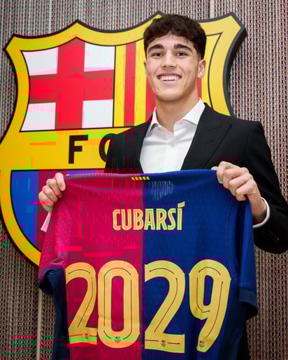 Así se presentó Pau Cubarsí a su renovación de contrato.
