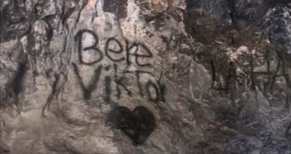 Daños. Por su accesibilidad, hace unos años la cueva fue vandalizada con grafiti.