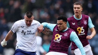 Pese a su gran defensiva, Burnley no logra levantar lo suficiente en la ofensiva, como se vio en su último empate por 0-0 ante el Preston North End.