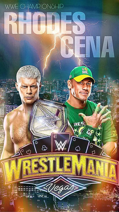 El combate entre Cody Rhodes y John Cena será el encargado de cerrar la gran velada, ¿Será que John Cena pueda romper el récord de campeonatos mundiales de Rick Flair?