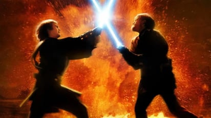 La pelea final, en donde el maestro, Obi-Wan Kenobi, se enfrenta a su pupilo, Anakin Skywalker, es una de las mejores en toda la saga.
