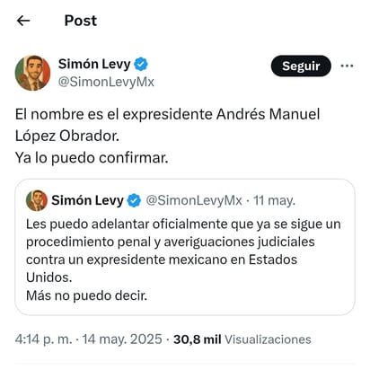 Este fue el Tweet que puso Simón Levy en sus redes sociales, el cual desató la polémica en redes sociales.