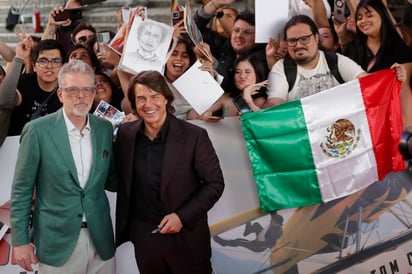 Recientemente, Cruise se hizo presente en México junto al director de esta cinta, Christopher McQuarrie, para la premier mundial.