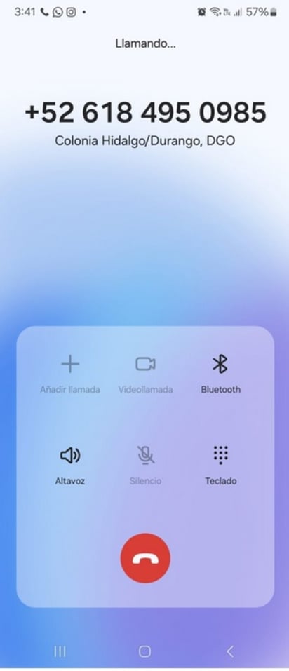 Teléfono. Las llamadas de donde están invitando a votar por un partido político en plena veda son de números locales.
