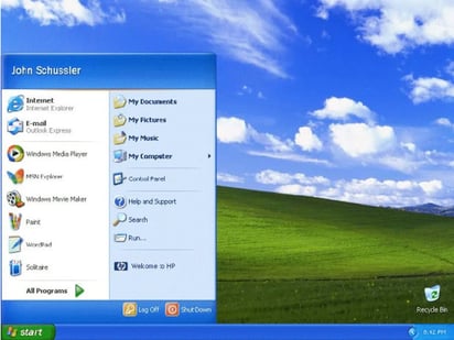 Así es la icónica interfaz de Windows XP, la cual ya forma parte de la historia de la informática.