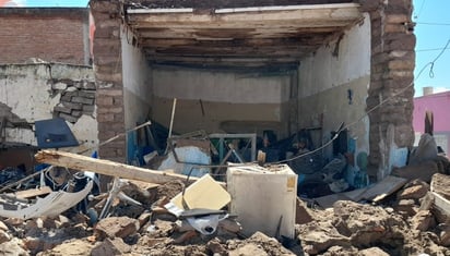 Inmueble en riesgo. La propiedad forma parte de los 60 inmuebles detectados con gran riesgo de colapso en el Centro Histórico.