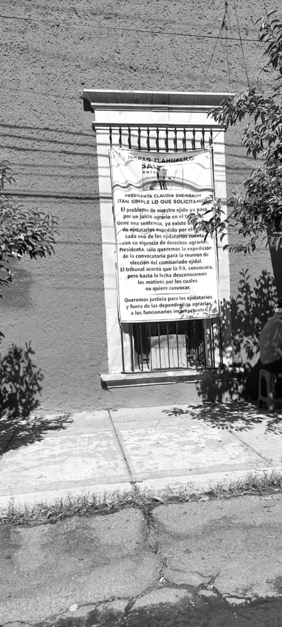 Protesta. Ejidatarios de Tlahualilo llegaron el lunes para tomar las oficinas de la Delegación de la Procuraduría Agraria.