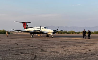 Esta es el avión donde viajaban 'El Mayo' y Joaquín Guzmán López. 