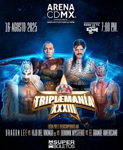 Este promete ser el evento estelar de Triplemanía, con figuras de lujo haciéndose presentes en la capital azteca.