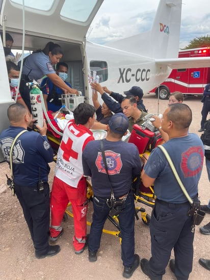 Asistencia. El menor perdió el control de su bicicleta y cayó de un desnivel de aproximadamente tres metros de altura a gran velocidad, golpeándose la cabeza.