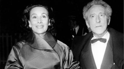 Dolores del Río junto al prestigioso realizador francés, Jean Cocteau.