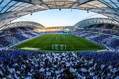 El American Express Stadium, casa del Brighton & Hove, será sede de este encuentro.