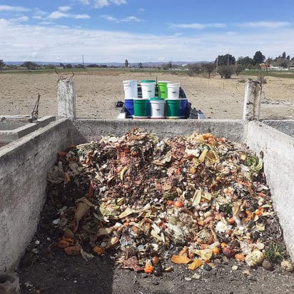 Residuos orgánicos. Todos los residuos van a volver al suelo para seguir contribuyendo a la vida.