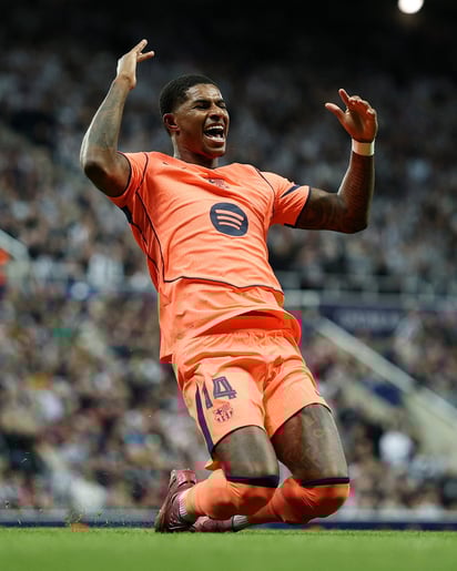 Con su doblete, Marcus Rashford se ha estrenado en competencias oficiales con la camiseta azulgrana.