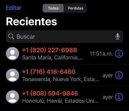 Personas en Durango y todo México han reportado recibir llamadas de estos números durante el último mes.