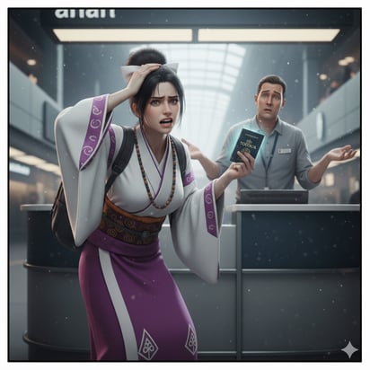 De acuerdo con la historia original, la mujer fue a preguntar con respecto a su destino, pero nadie supo orientarla.