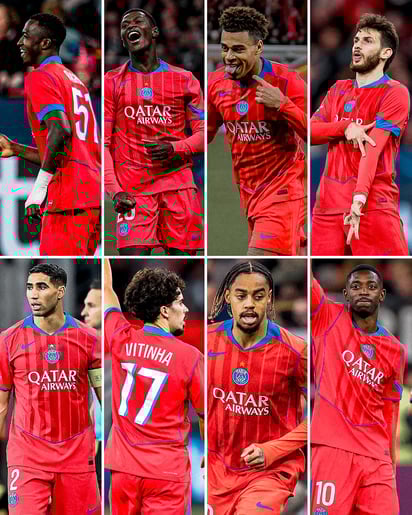 Ocho jugadores distintos formaron parte de la goleada parisina ante el conjunto alemán.