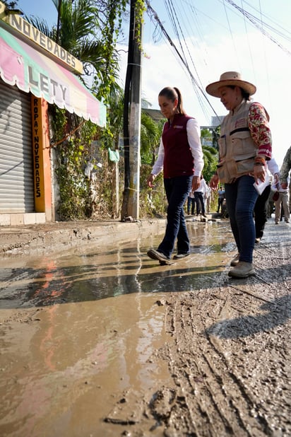 Tras lo ocurrido en Veracruz, la presidente ha dado la cara en los municipios afectados.