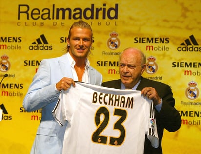 La Ley Beckham recibe su nombre precisamente porque coincidió con la llegada del astro inglés al conjunto merengue en 2003.