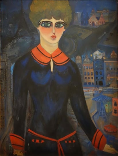 Nahui Olin, autorretrato como estudiante en París.