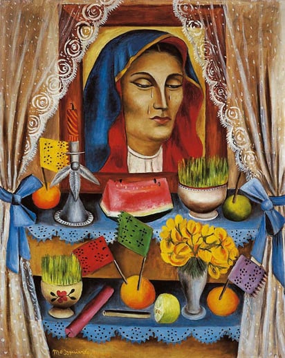 María Izquierdo. 'Viernes de Dolores', 1944. Museo Colección Blaisten, Ciudad de México.