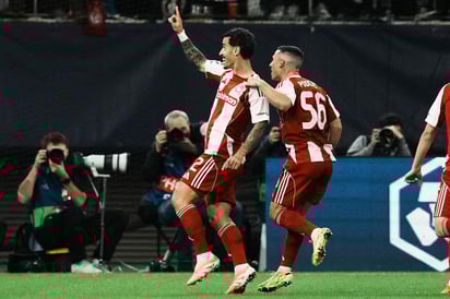 Chiquinho dio el batacazo para adelantar a Olympiacos, aunque la ventaja se esfumó rápidamente.