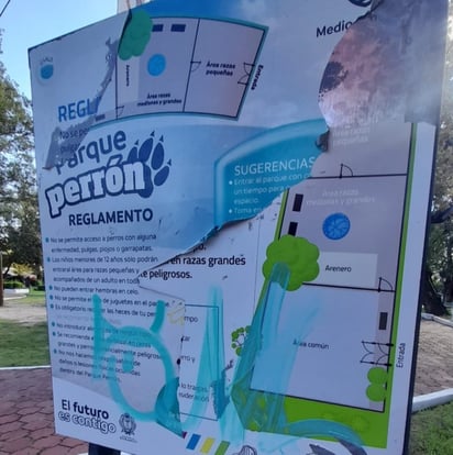 Mantenimiento. La denuncia es por el deterioro en el parque.