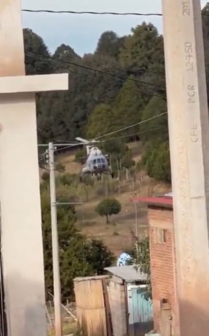 Testimonios. En los videos de los habitantes se pueden apreciar los helicópteros de la Marina.