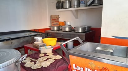 Cocina. Cuando ocurrió el accidente estaban preparando las gorditas que se llevan en carritos a vender.
