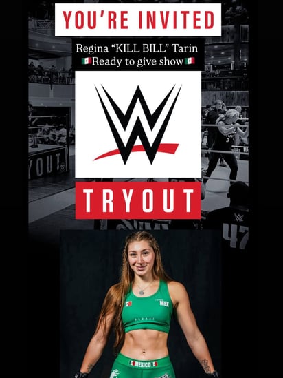De esta manera dio a conocer Tarín, en sus redes sociales, la invitación de WWE.