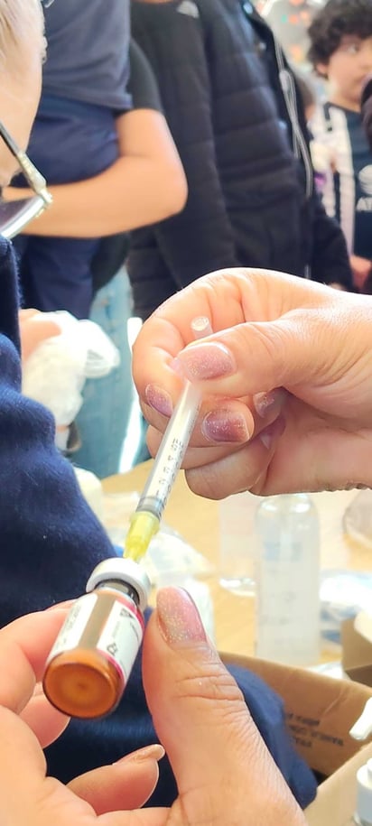 Sarampión. Este lunes se espera la llegada de 50 mil nuevas vacunas a la entidad.