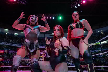 Las rudas aguaron el regreso de la chilena La Catalina al llevarse la victoria y controlar los momentos clave del encuentro. Foto: (CMLL / Oswaldo Jaimez)