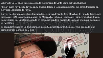 Publicación de: Reporte, Apoyo Comunitario en Ocampo.