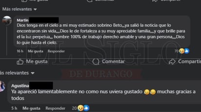 Comentarios en Exploración Durango y Noticias El Oro, Dgo. 