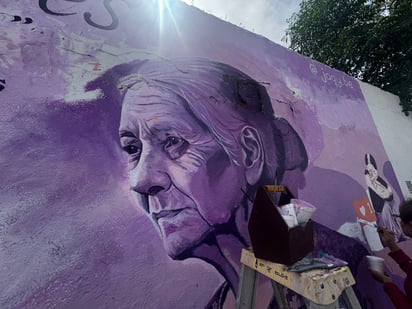 El mural está ubicado en la calle Paloma, casi esquina con Alberto Terrones.