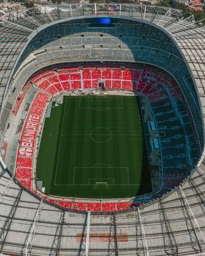 Así luce el renovado Estadio Banorte, a dos días del partido entre México y Portugal. Foto: X / @MexicoMagico