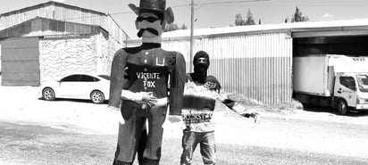 Judas. Esta figura sin nombre será quemada en Aquiles Serdán