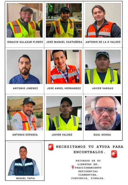 Mineros de Vizsla Silver desaparecidos.