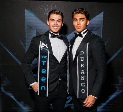 Patricio Alba Mr. Teen México 2025 junto a Ángel Villa, Mr. Teen Durango 2026